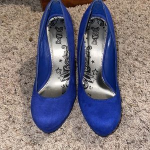 Blue heels